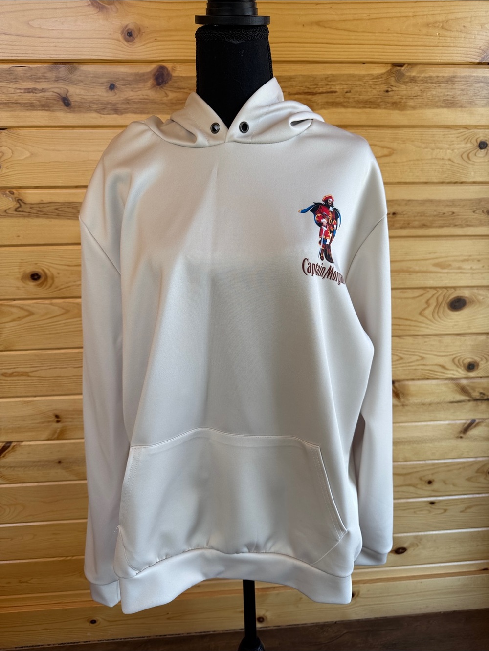 Graphic White Pullover Hoodie - Men's Casual Hoodie